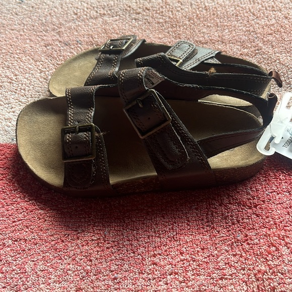 OshKosh B'gosh Dark Brown Kids Sandals - Picture 2 of 6